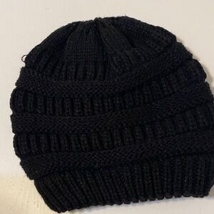 Classic Black Knit Beanie